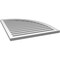 Ekena Millwork Quarter Round Top Right Surface Mount PVC Gable Vent w/ 2"W x 1-1/2"P Brickmould Frame, 30"W x 36"H GVPQR30X3602SF - alternate 4